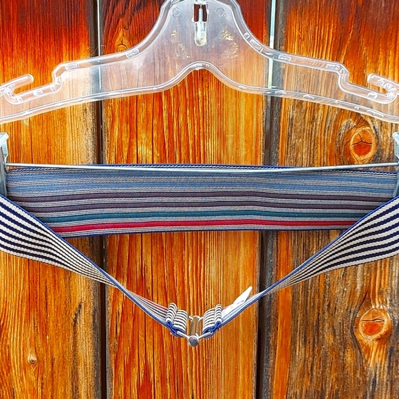 Smart set Blue and cream waist belt - Picture 3 of 6